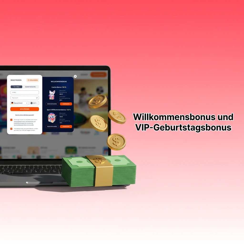 Monro Casino Willkommensbonus bis 500 EUR und VIP-Geburtstagsbonus bis 100 EUR für treue Spieler