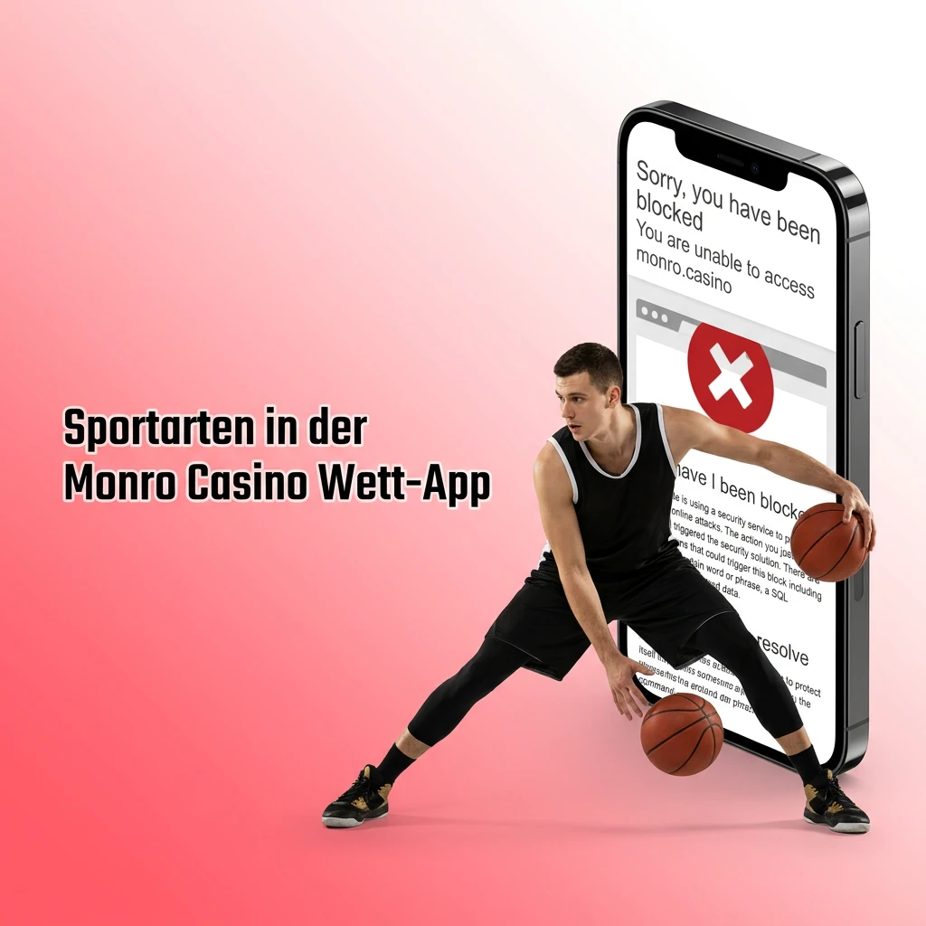 Sportarten in der Monro Casino Wett-App: Fußball, Tennis, Basketball, eSport und mehr im LIVE- und LINE-Modus