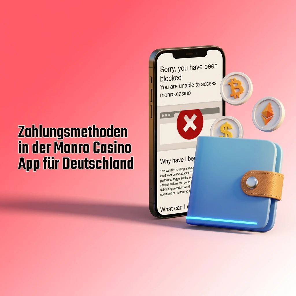 Zahlungsmethoden in der Monro Casino App: Visa, Mastercard, E-Wallets und Kryptowährungen für Deutschland